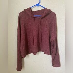 Athleta cropped hooded pull over